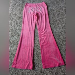 NWOT 💖 Juicy Couture Pink Velour Flare Track Pants - Iconic Y2K Style! 💖
